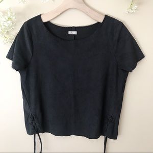Hollister Suede Top